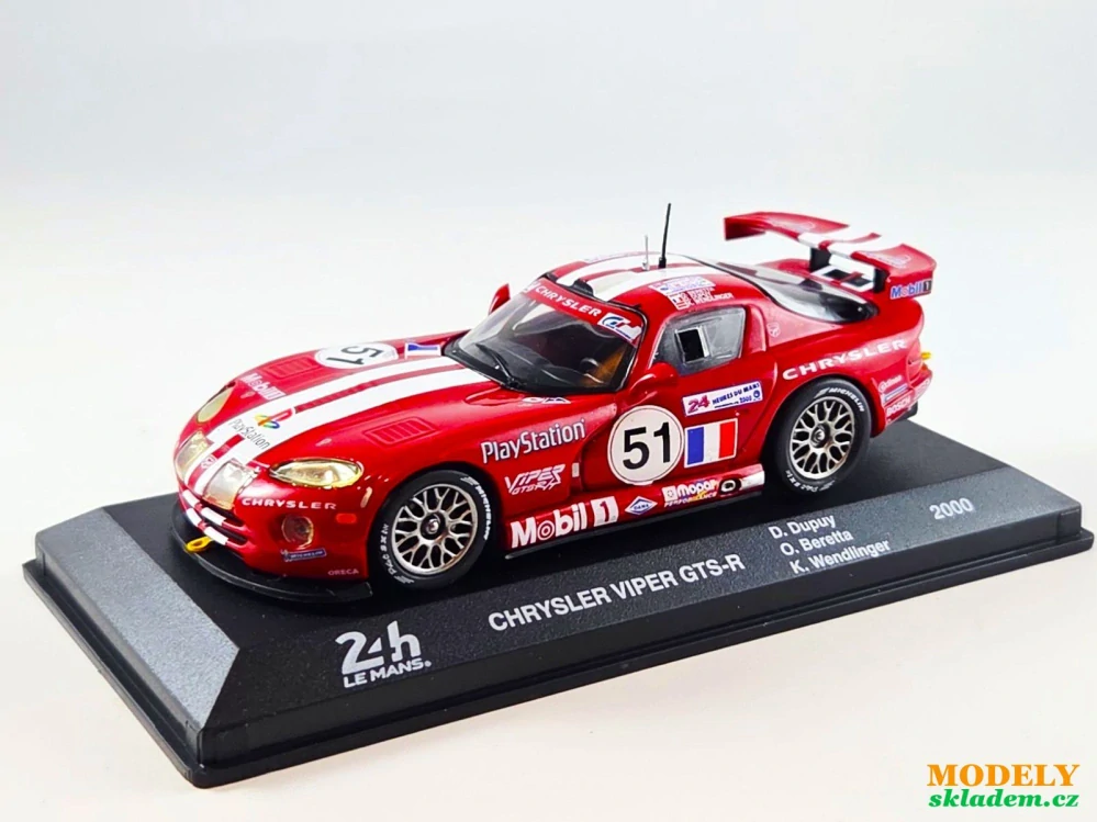 Chrysler Viper GTS-R no.51 Beretta 24h Le Mans 2000 1:43 Altaya
