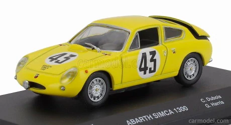Abarth Simca 1300 no.43 24h Le Mans 1962 1:43 Altaya