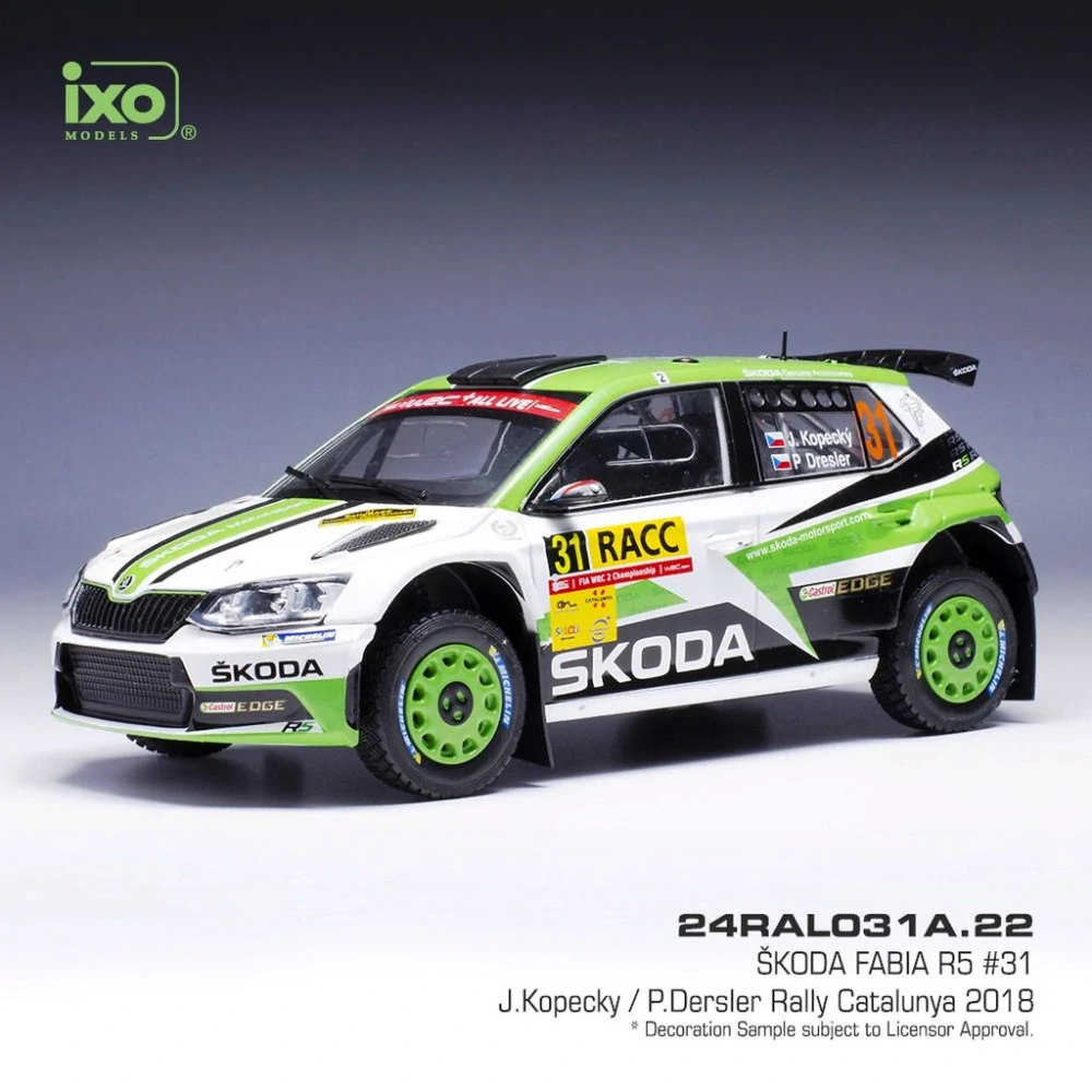 Škoda Fabia R5 No.31, Kopecký, Rally Catalunya 2018 1:24 IXO