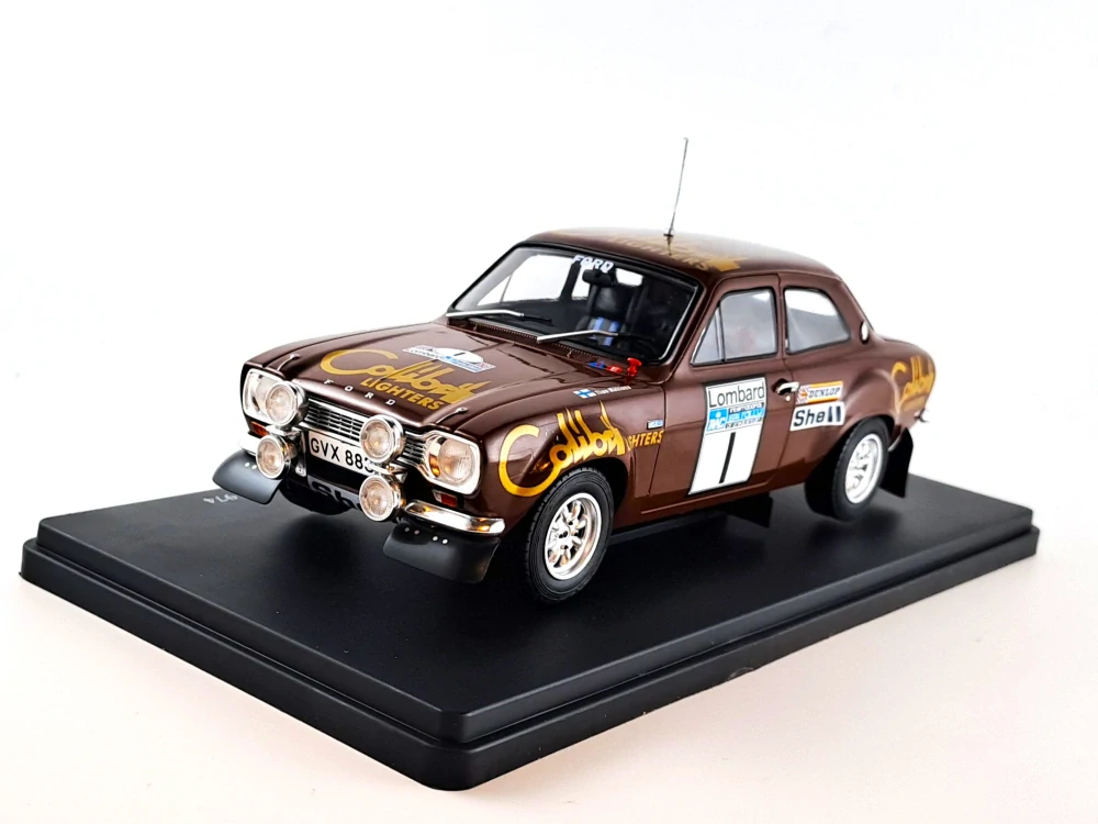 Ford Escort RS1600 no.1, Makinen, RAC rallye 1974 1:24 Hachette