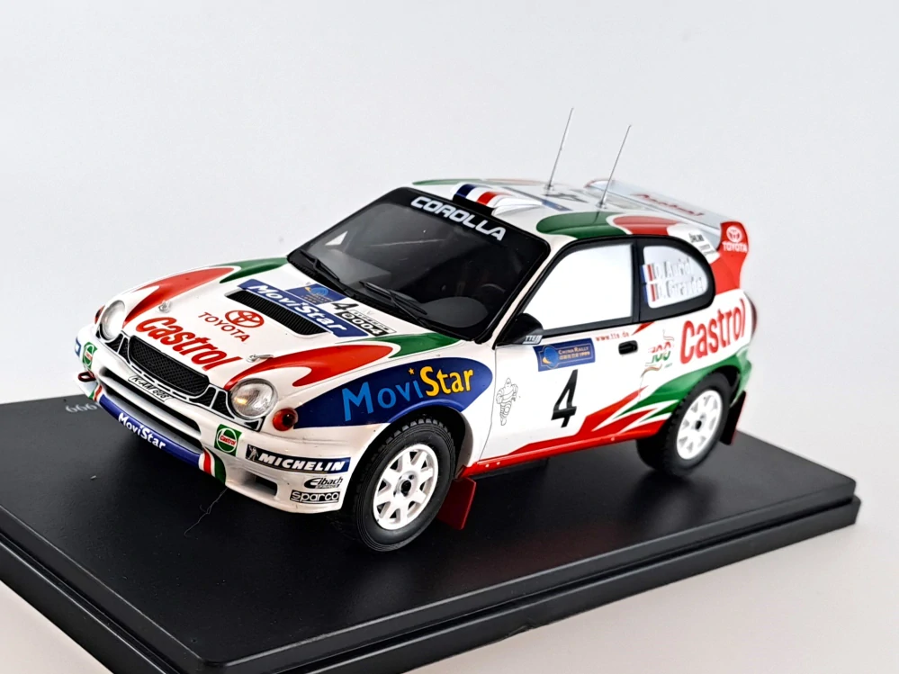Toyota Corolla WRC no.4, Auriol, rally China 1999 1:24 Hachette