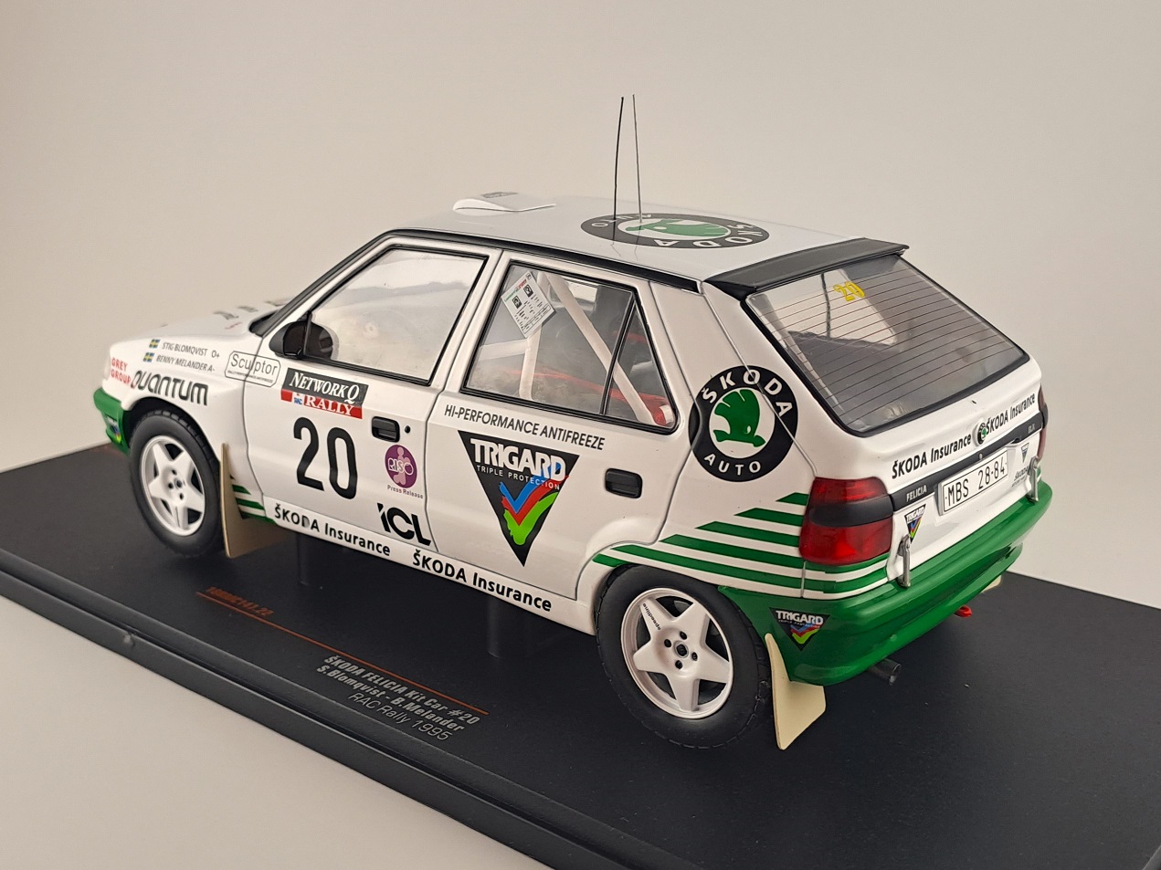 Škoda Felicia Kit Car no.20, Blomqvist, RAC rallye 1995 1:18 IXO