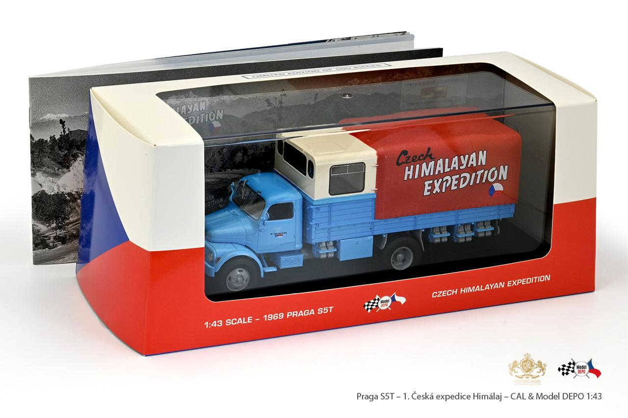 Praga S5T Himálaj 1969 kniha s modelem 1:43 CAL