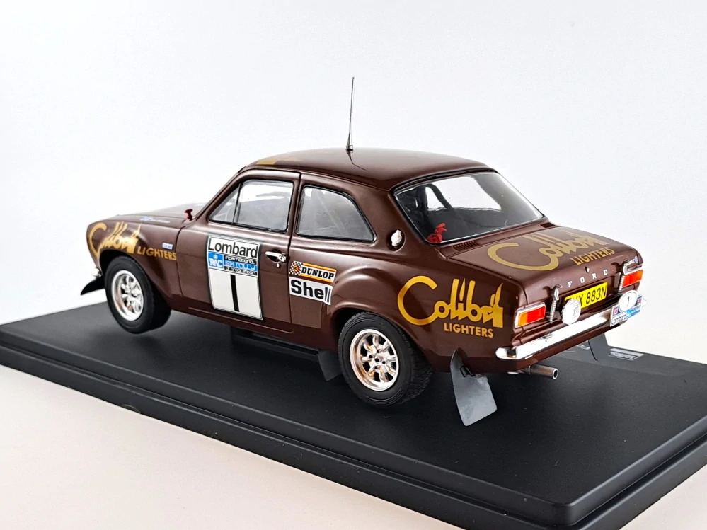 Ford Escort RS1600 no.1, Makinen, RAC rallye 1974 1:24 Hachette