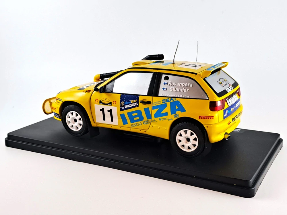 Seat Ibiza Kit Car no.11, Rovanpera, Safari rally 1998 1:24 Hachette