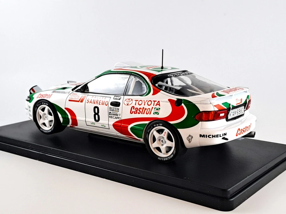 Toyota Celica Turbo no.8, Auriol, rally Sanremo 1994 1:24 Hachette