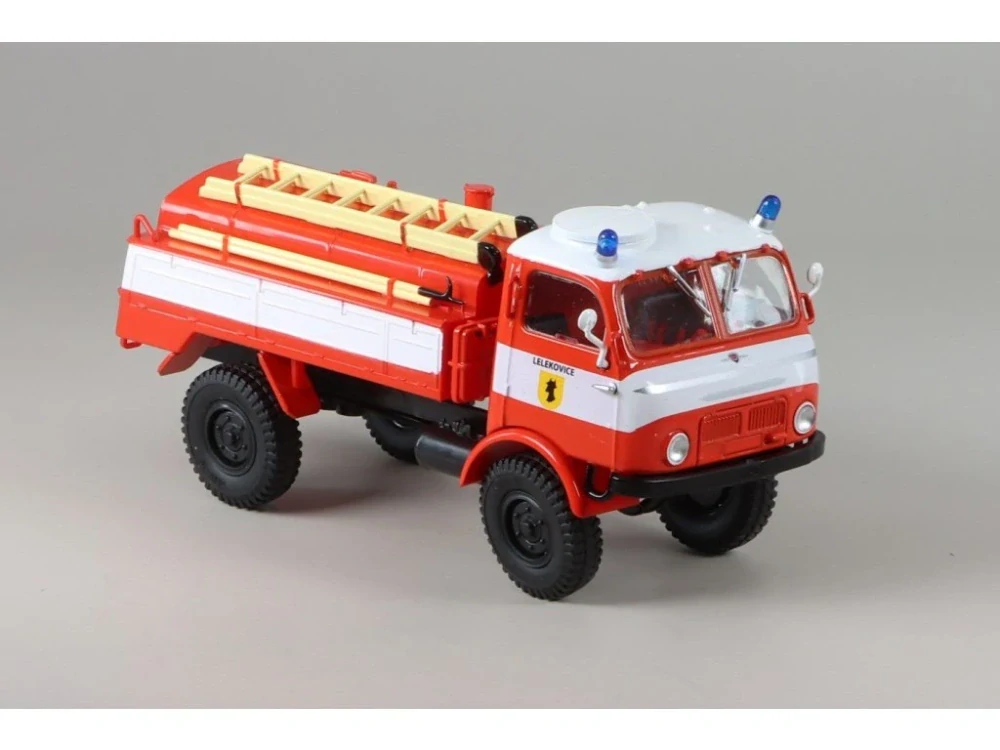 TRIO SET Tatra 805 hasiči 1:43 sada časopisů s modelem