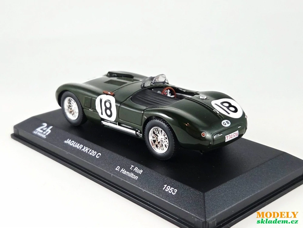 Jaguar XK120 no.18 24h Le Mans 1953 1:43 Altaya