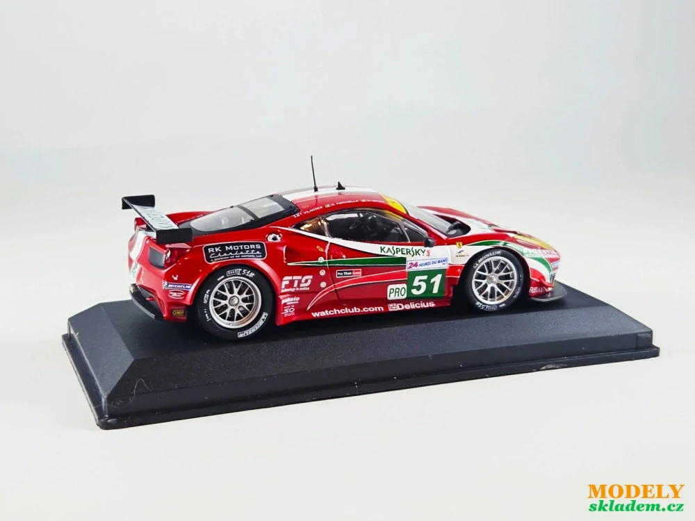 Ferrari 458 Italia GT2 no.51 Fisichella 24h Le Mans 2011 1:43 Altaya