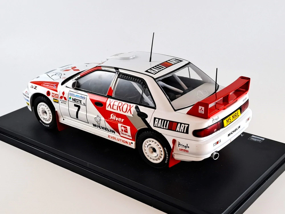 Mitsubishi Lancer Evo III no.7, Makinen, 1000 Lakes rally 1996 1:24 Hachette