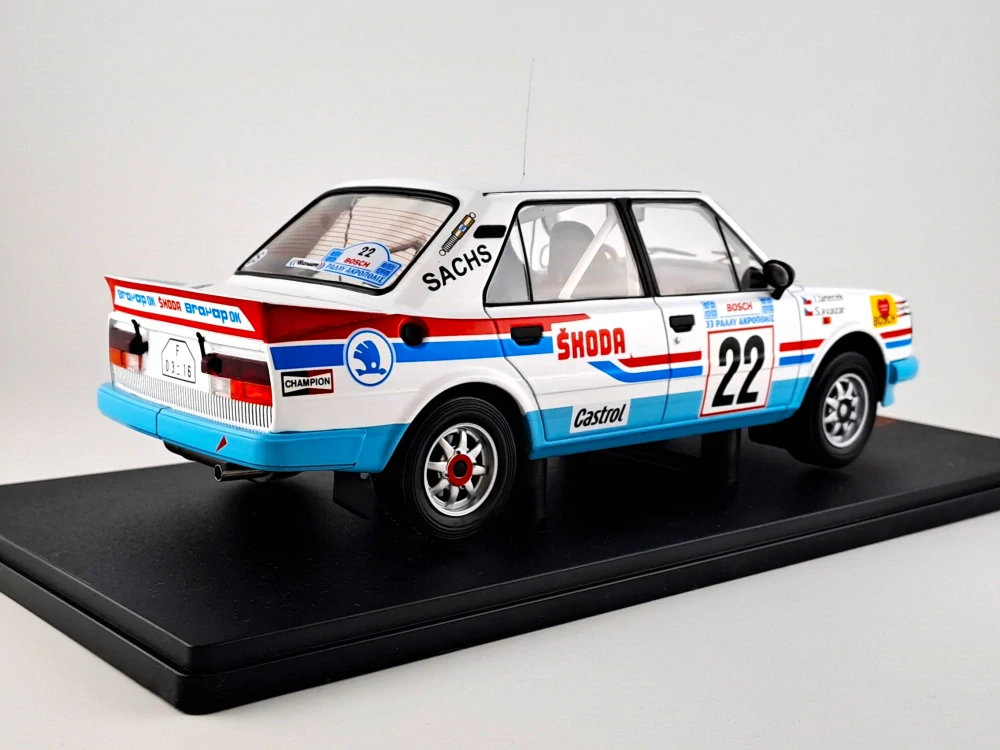 Škoda 130 LR, no.22, Kvaizar, Rally Acropolis 1986 1:18 IXO