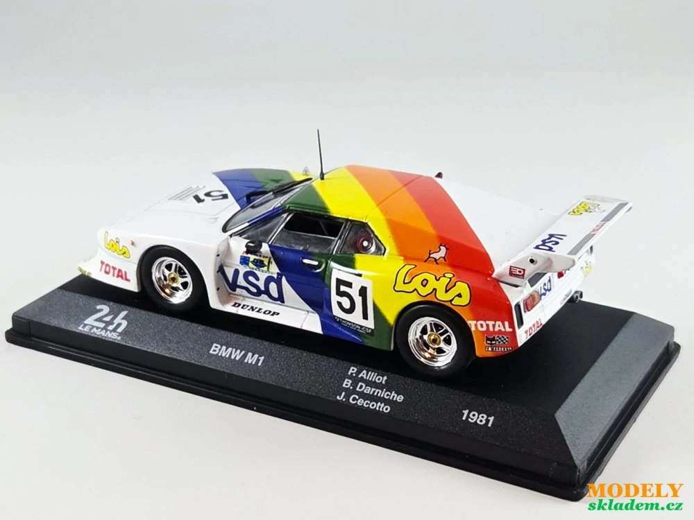 BMW M1 no.51 Alliot 24h Le Mans 1981 1:43 Altaya