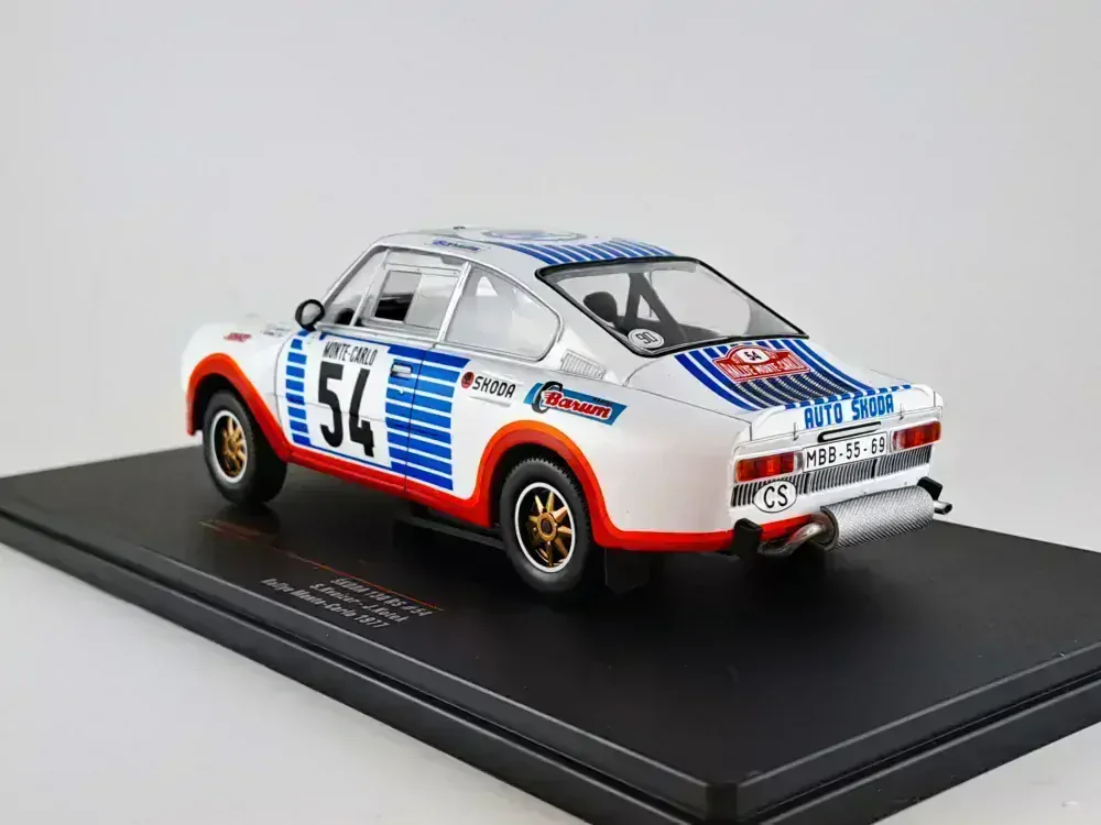 Škoda 130 RS, No.54, Kvaizar, rallye Monte Carlo 1977 1:24 IXO