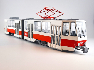 tramvaj KT4 červenobílá 1:43 SSM