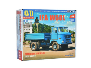 IFA W50L sklápěč STAVEBNICE 1:43 AVD