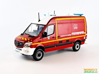 Mercedes Sprinter hasiči 1:43 Hachette