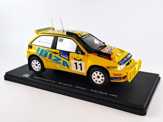 Seat Ibiza Kit Car no.11, Rovanpera, Safari rally 1998 1:24 Hachette