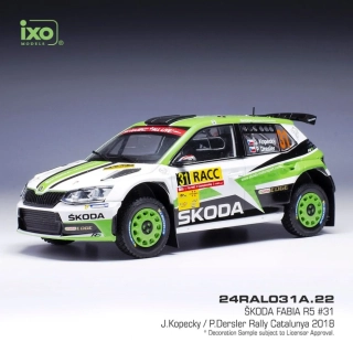 Škoda Fabia R5 No.31, Kopecký, Rally Catalunya 2018 1:24 IXO
